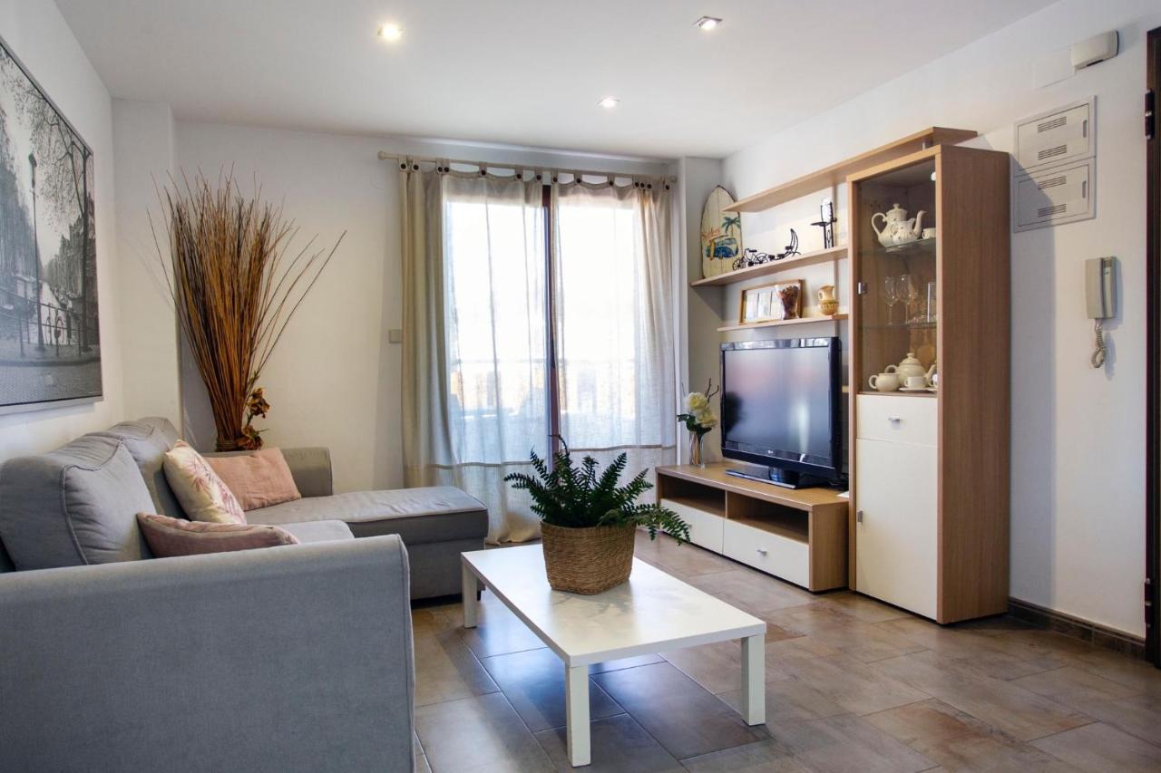 Apartamento A 50 Metros De La Playa, Luminoso Y Acogedor Oliva Eksteriør bilde